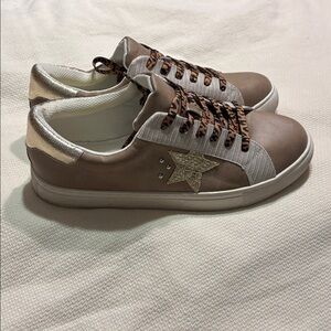 Corkys Gold Metallic Glitter Supernova Sneaker Size 11. EUC